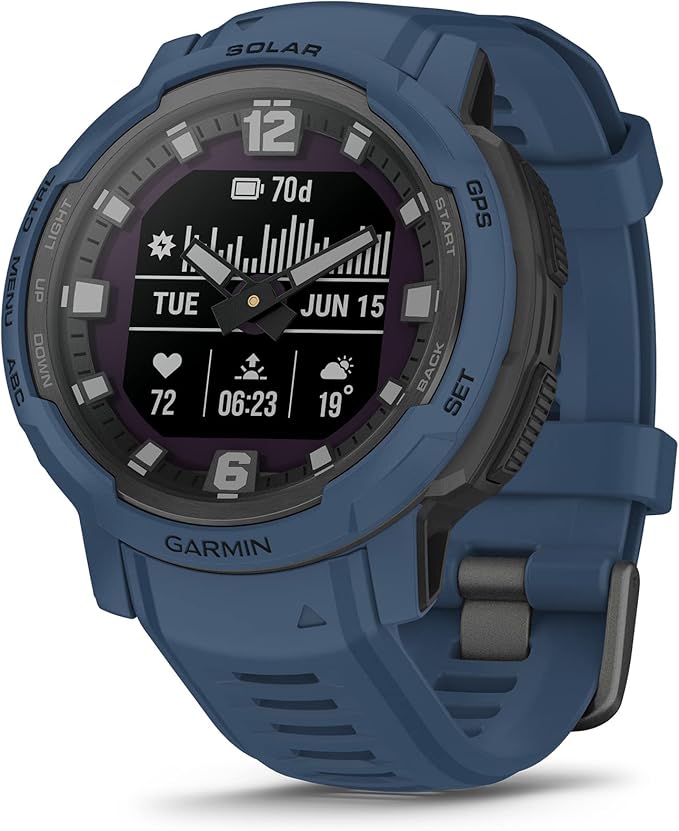 garmin 佳明 instinct 交叉太阳能坚固混合智能手表,太阳能充电功能